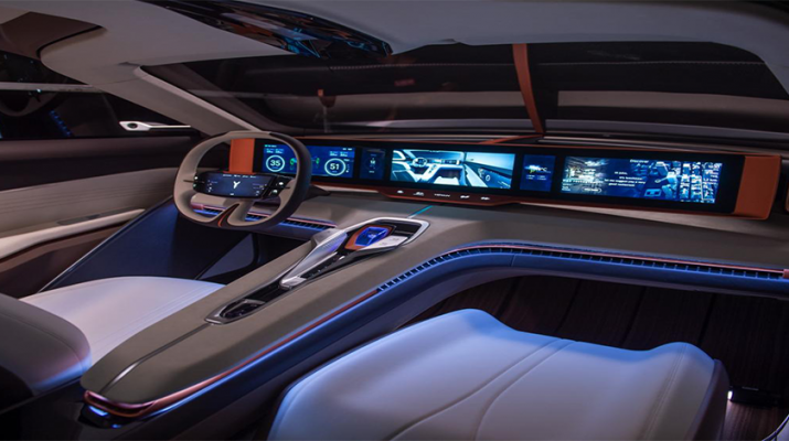 طرح مفهومی جنرال موتورز با نصب نمایشگر روی فرمان برای خودروهای آینده معرفی شد