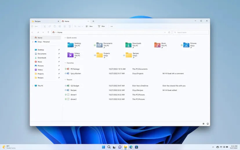 مایکروسافت سرانجام تب‌ها را به File Explorer ویندوز 11 اضافه کرد