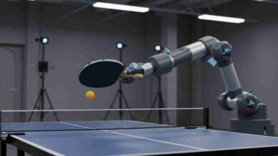 مهارت بالای ربات ها در بازی پینگ پنگ مقابل انسانها